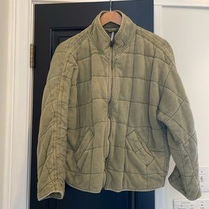 Free People Dolman Jacket Green, Size XS